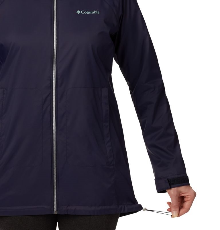 Women's Columbia Switchback Lined Long Jackets Navy | Plus Size CA-KCL15